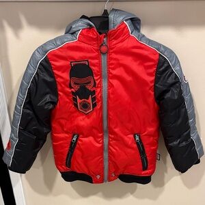 Star Wars Kylo Ren Rule the Galaxy Boys Puffer Jacket Size Disney Size 5/6
